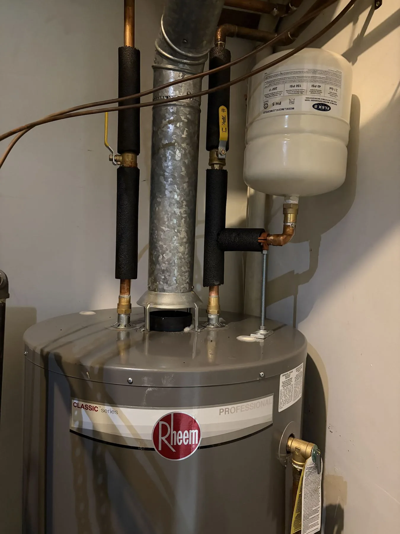 Plumbing rough-in piping installed by First Class Mechanical